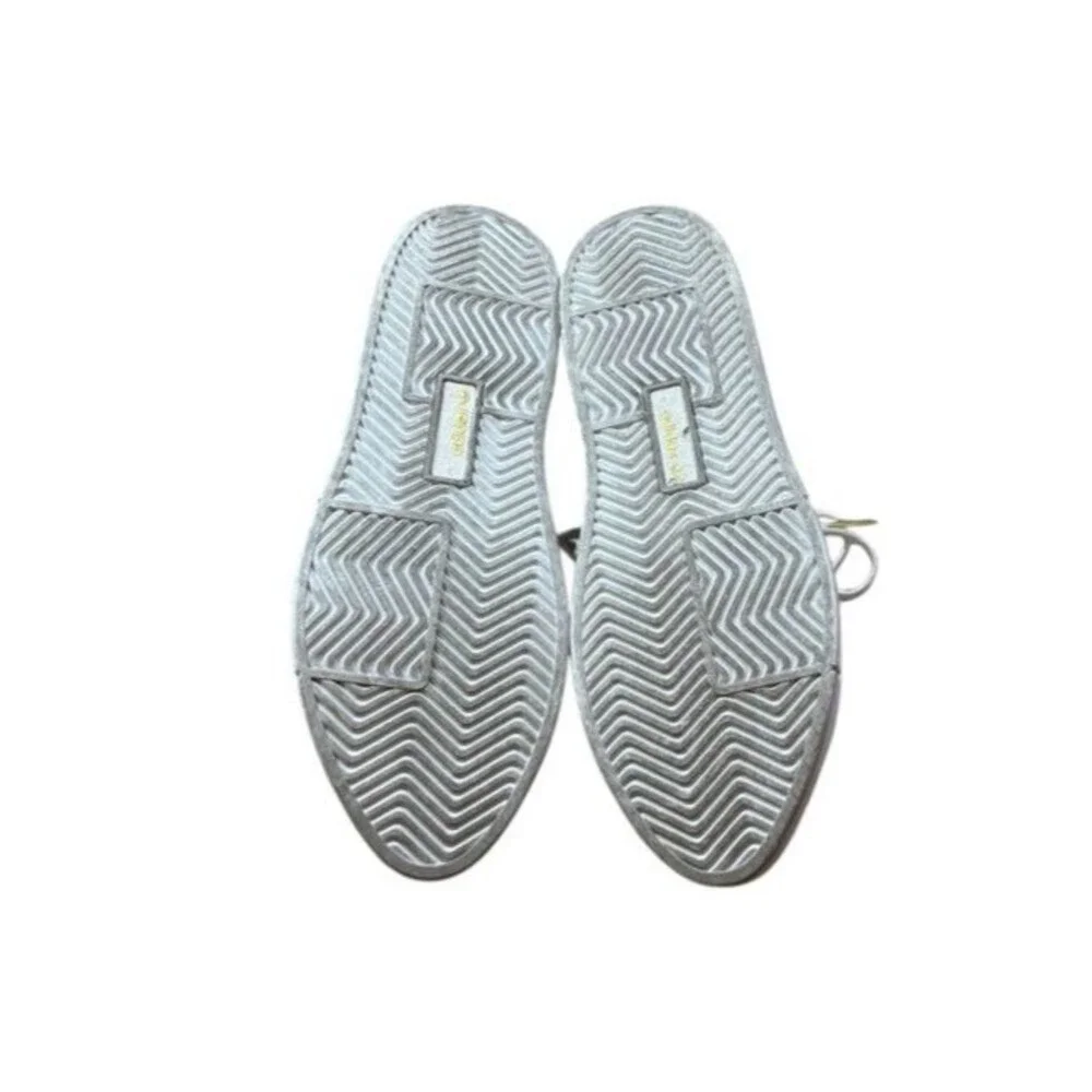 Adidas Sleek Super Womens Size 7.5 White Gold Athletic Leather Shoes Sneakers